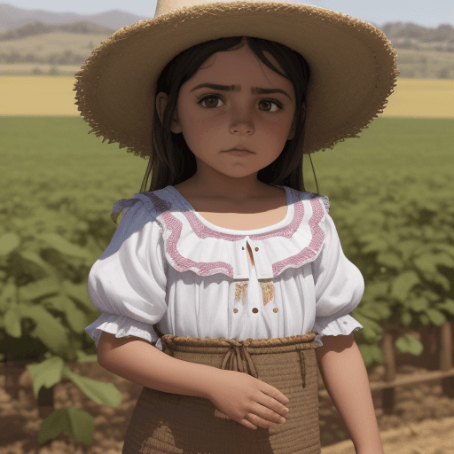 AI generated: niña con un conejito alegres en el campo
