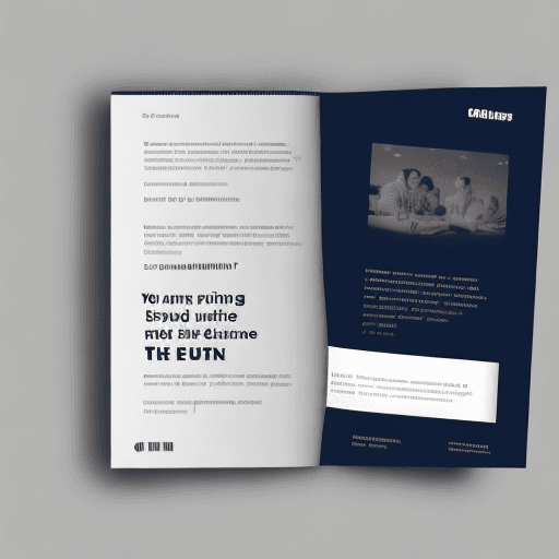 AI generated: photo of brochure ui with following text in point format. It should be in white with latest ui eleme...