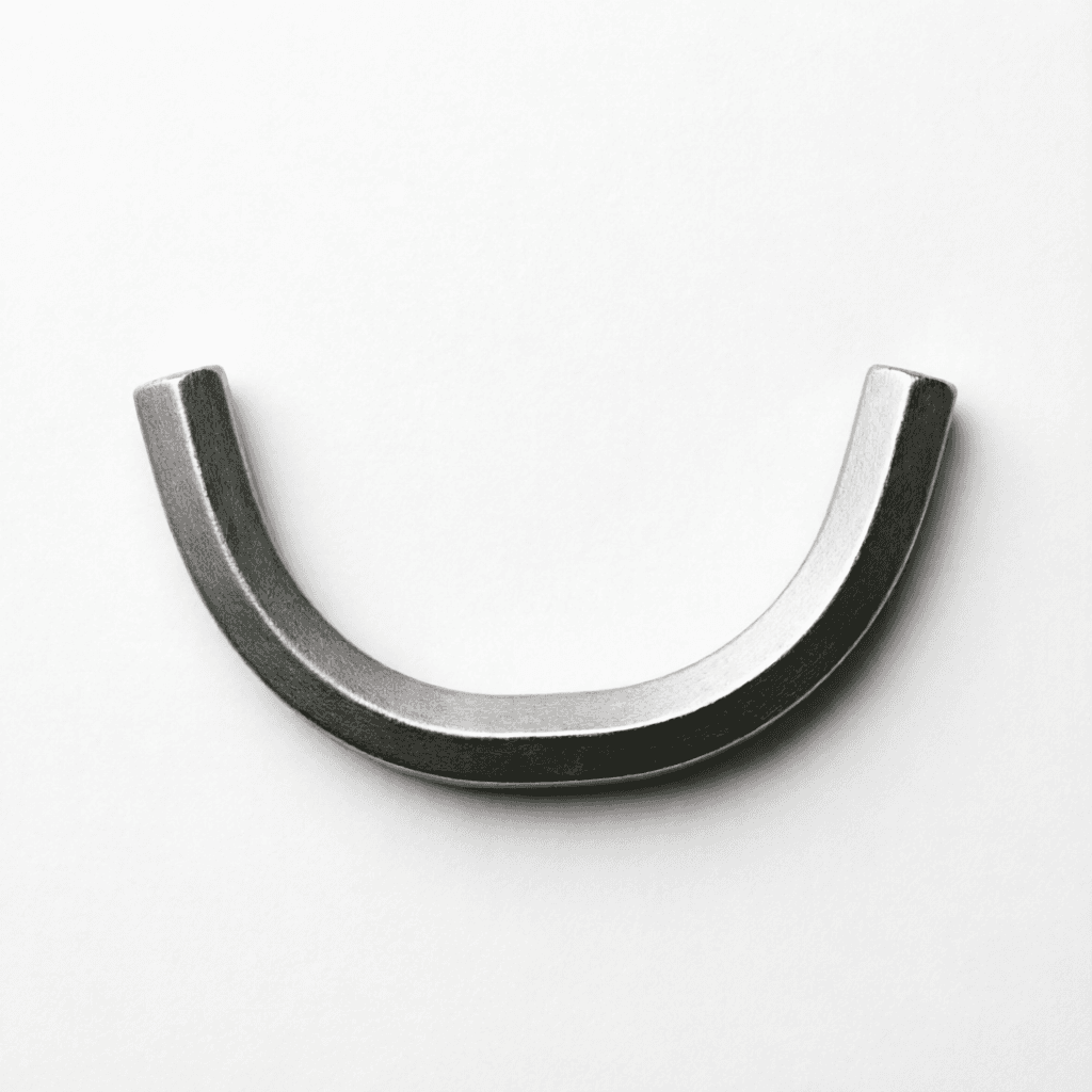 AI generated: A curved Allen key formed as a smile
