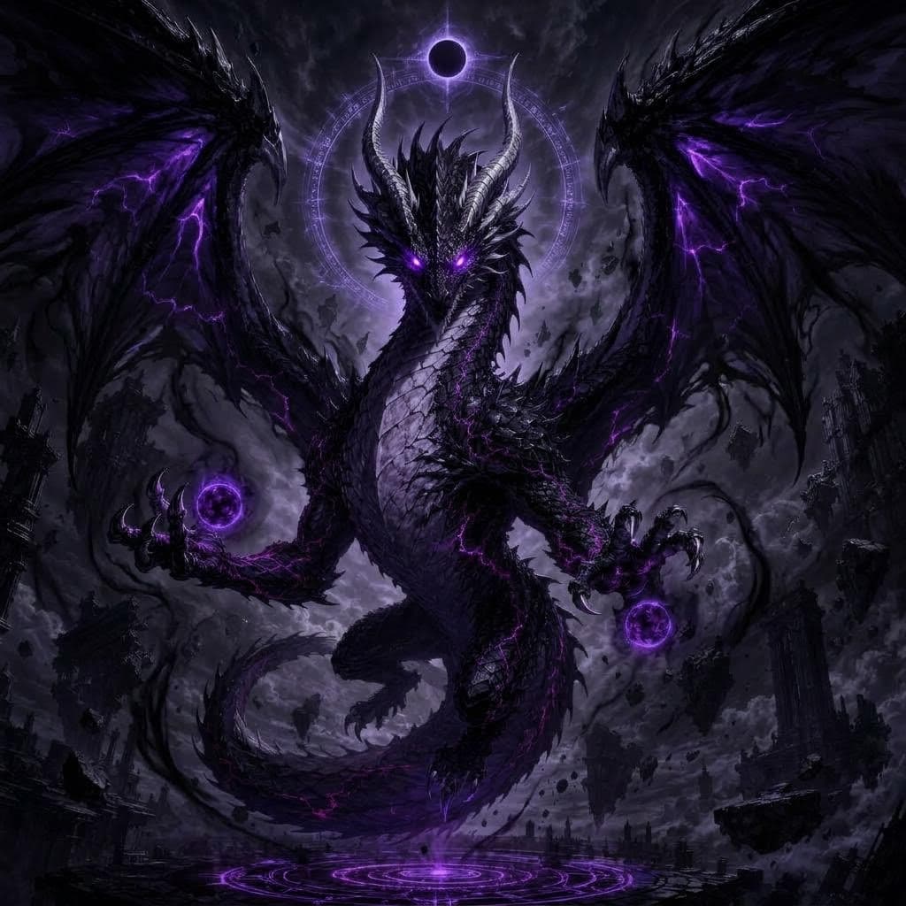 AI generated: Change his glowing blue eyes to purple and all the blue energy that surrounds him into purple as wel...