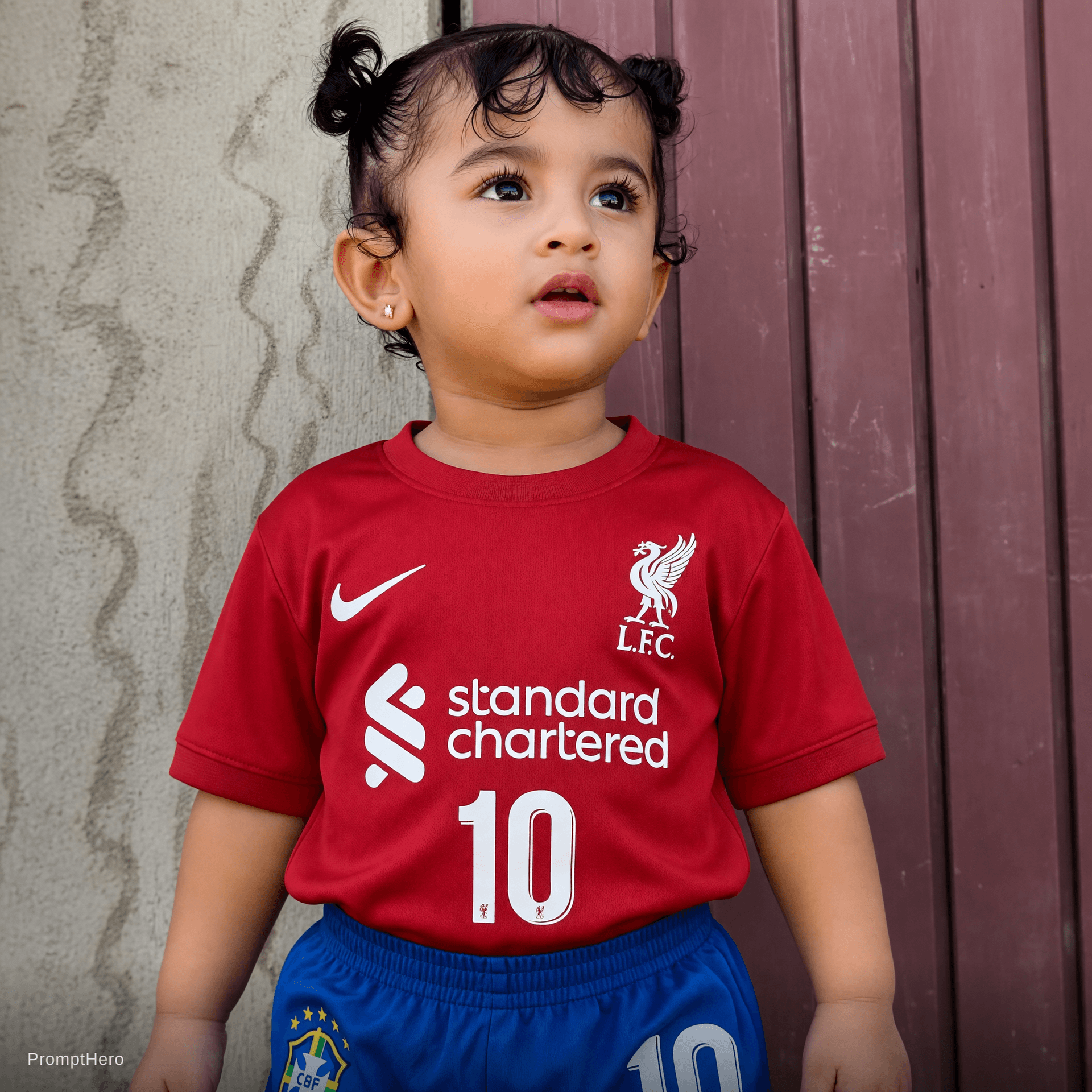 AI generated: Make video with Liverpool jersey