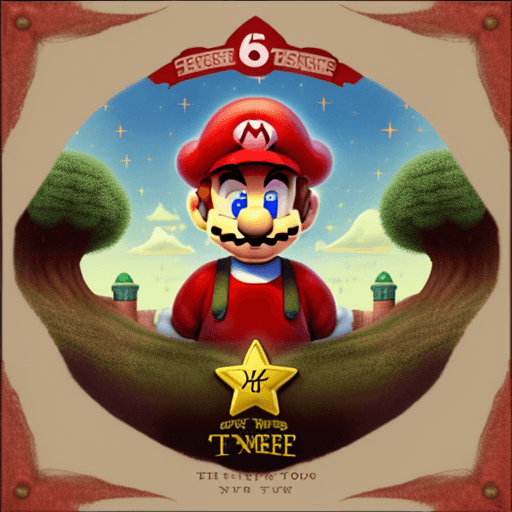 AI generated: Album cover From Under The Cork tree in super mario 64 style