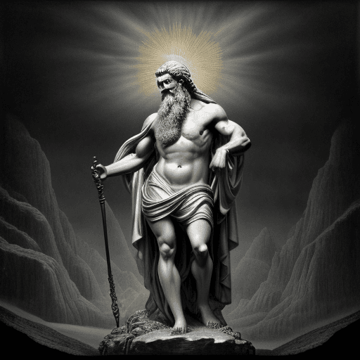 AI generated: Zeus in gustave dore style