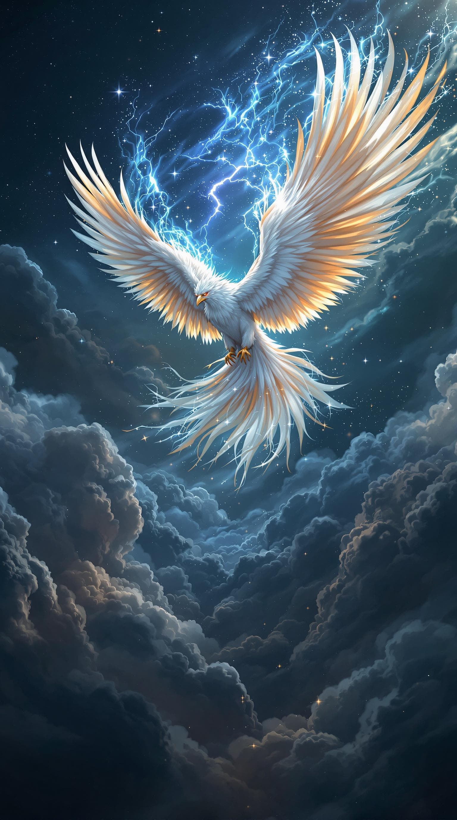 AI generated: PHOENIX AUS DER ASCHE, IN CENTER WITH SOME PLACE TO THE EDGES, PICTURE FOR AN MOVIE POSTER, HYPER RE...