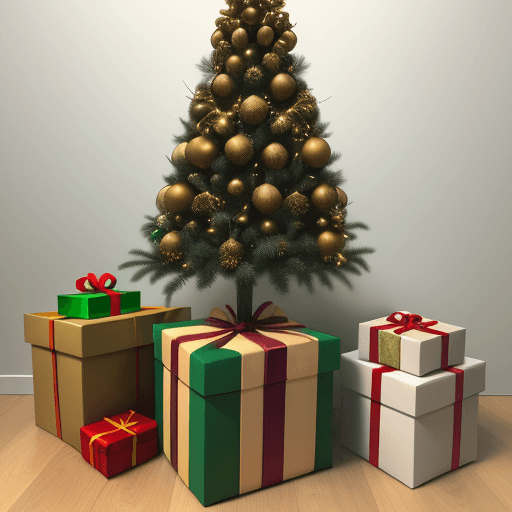 AI generated: box, hemp, sureal xmas trees
