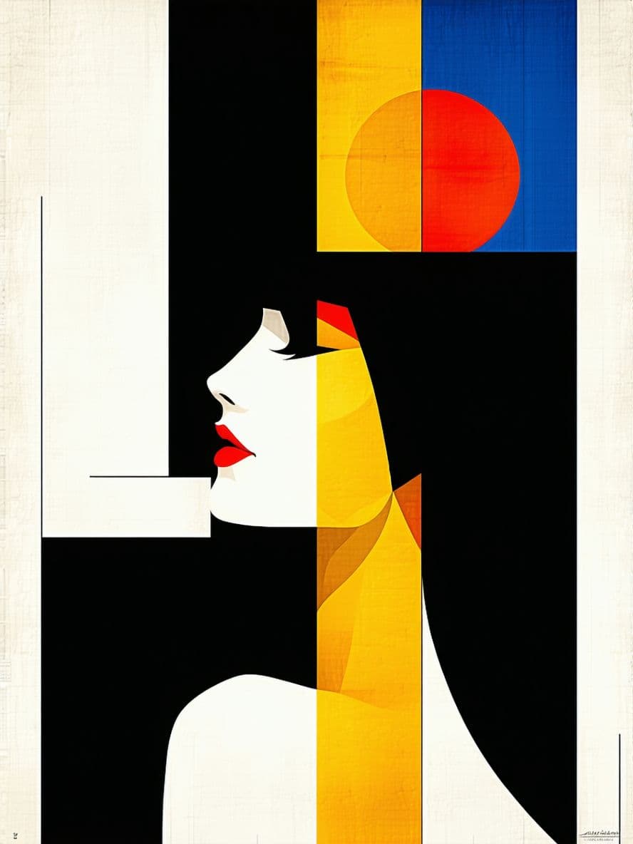 AI generated: https://playground.com/post/bauhaus-style-portrait-of-a-pretty-woman-in-style-of-lyonel-cm2lonyu000v...