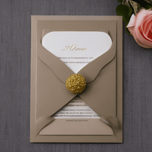 AI generated:  Design a wedding invitation