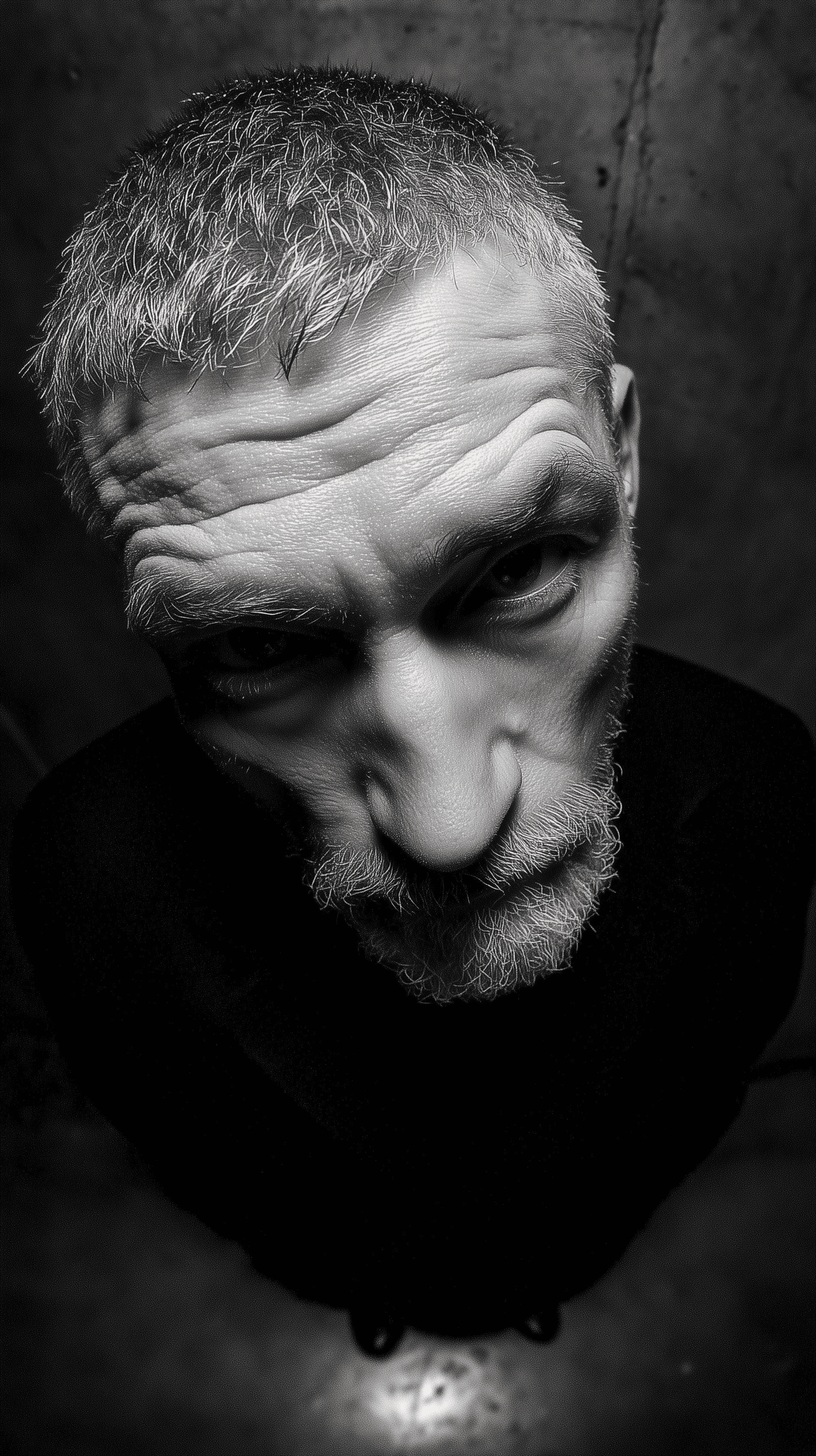 AI generated: fine art photography, dramatic negative space above the subject, shot on full-frame camera, 12mm exa...