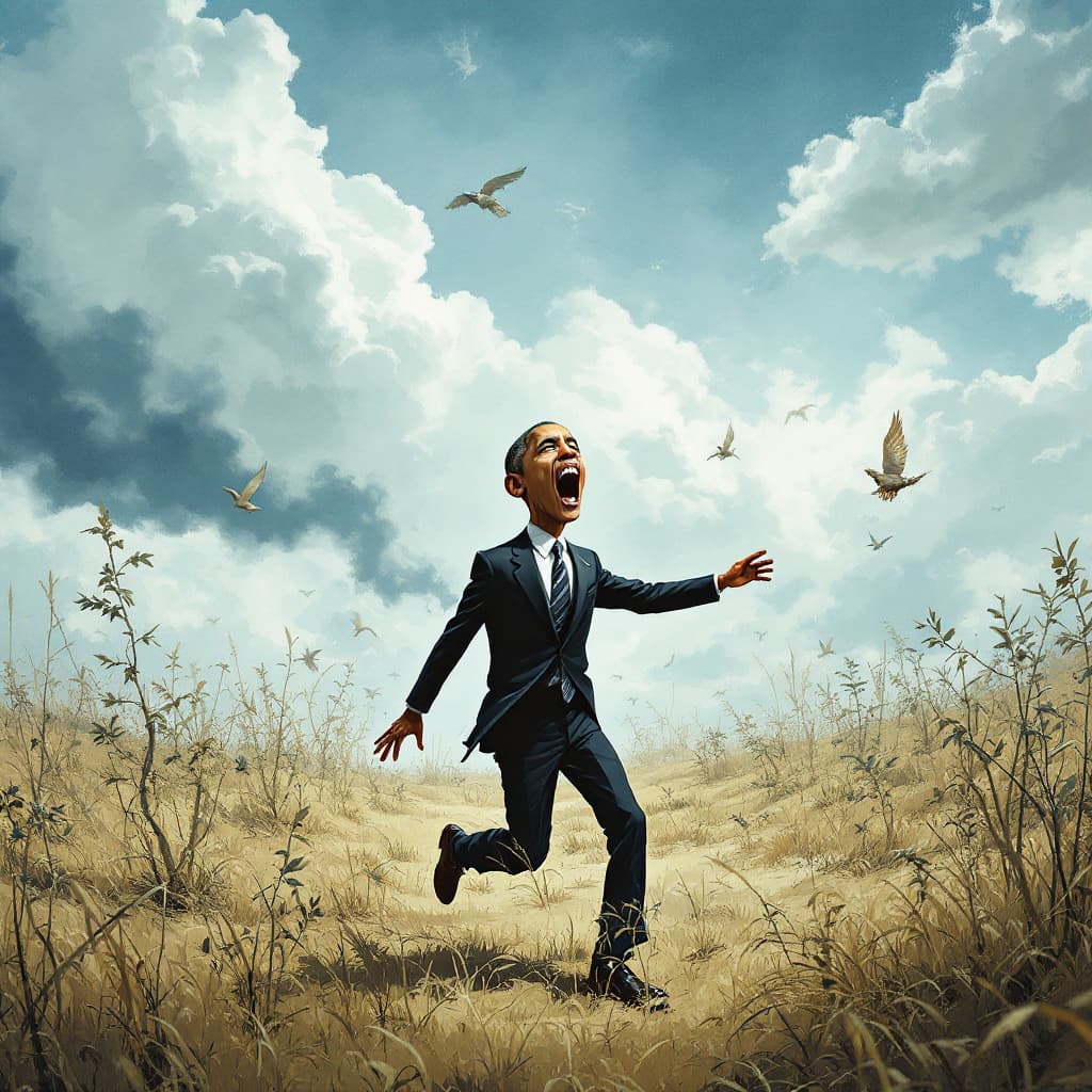 AI generated: Obama in a really scary scenario