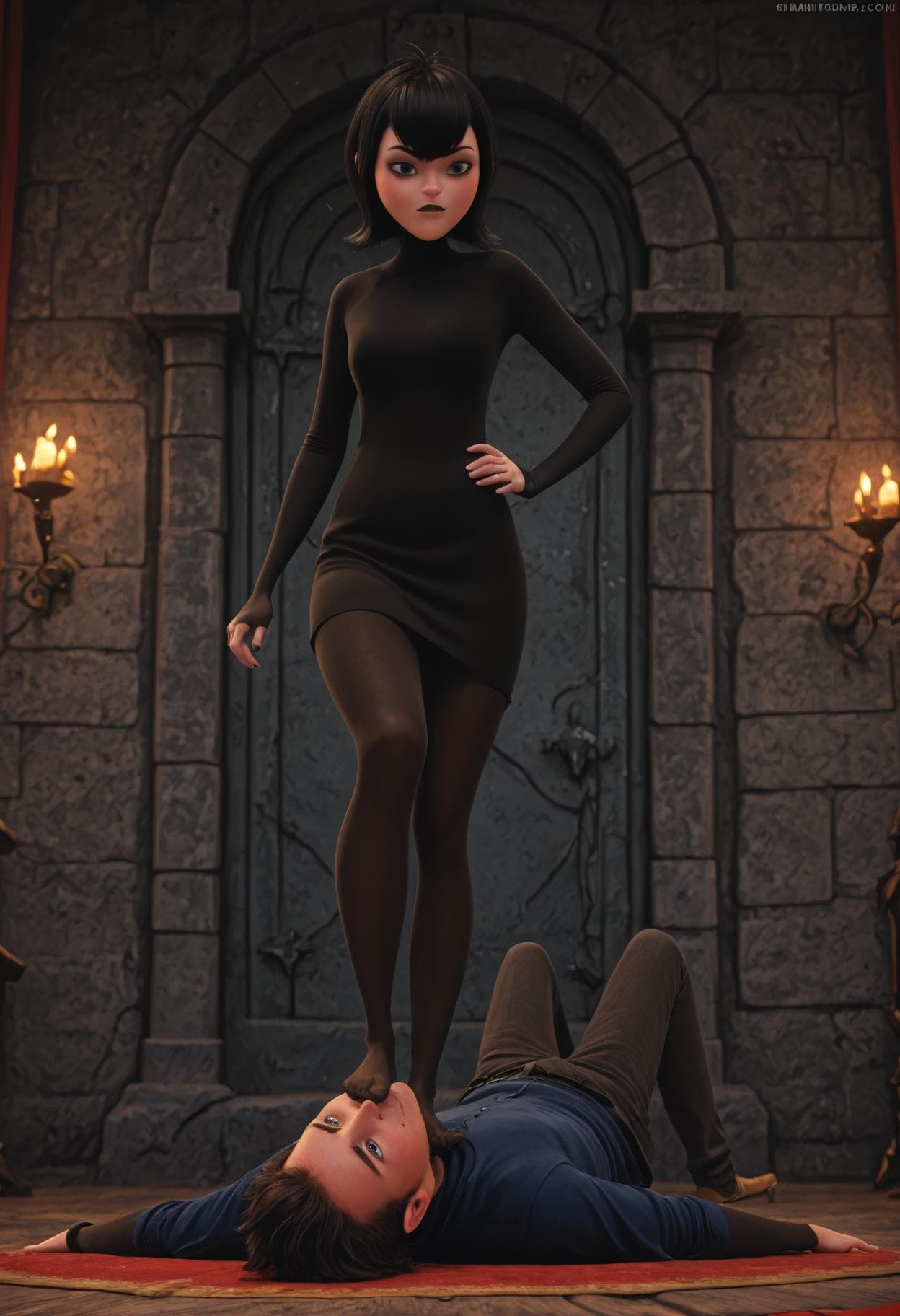 trampling and victory pose