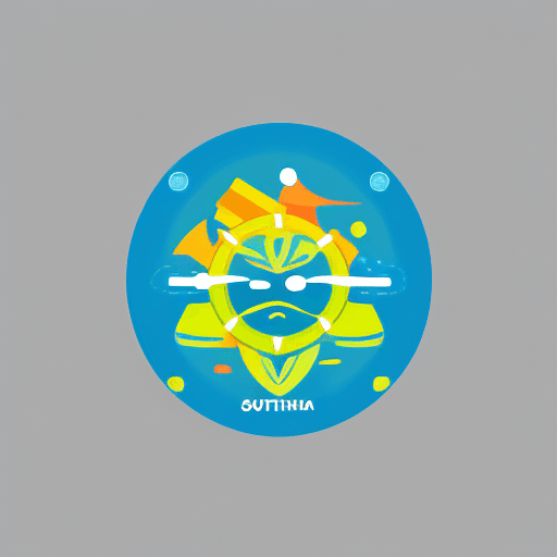 AI generated: An icon for an organisation named Southern Oceania, icon, digital art, vibrant, simple, app