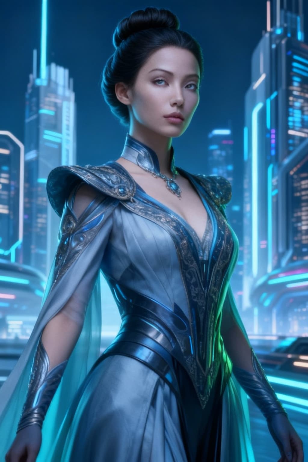 AI generated: Change image characters into an elegant, refined image of human culture. Change expressive and emoti...