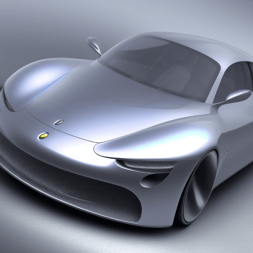 AI generated: create image of a finite element simulation model of a futuristic automobile body , hyper-realistic,...