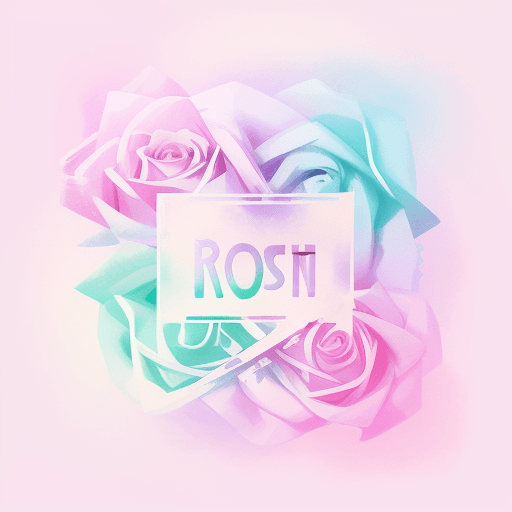 AI generated: Rose, impressionism, calligraphy, pastel colors, romanticism, synthwave:: t-shirt vector, center com...