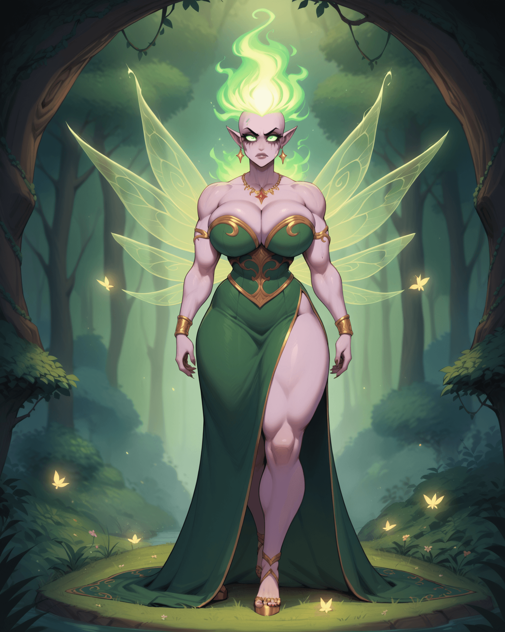 AI generated: niji, score_9, score_8_up, score_7_up, score_6_up, full body shot, digital art, fairy tale, hefty (G...