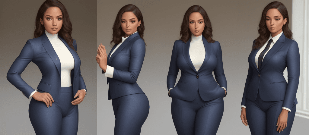 AI generated: When viewers gaze upon the image, they are immediately captivated by its stunning beauty. The woman ...
