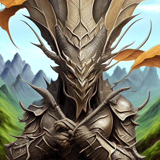 AI generated: mandrake adrian dragon of war, in the style of huang guangjian, david michael bowers, ps1 graphics, ...