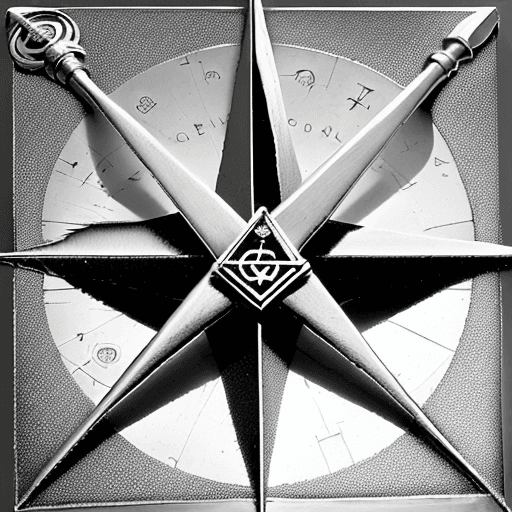 AI generated: The Square and Compasses (or, more correctly, a square and a set of compasses joined) is the single ...