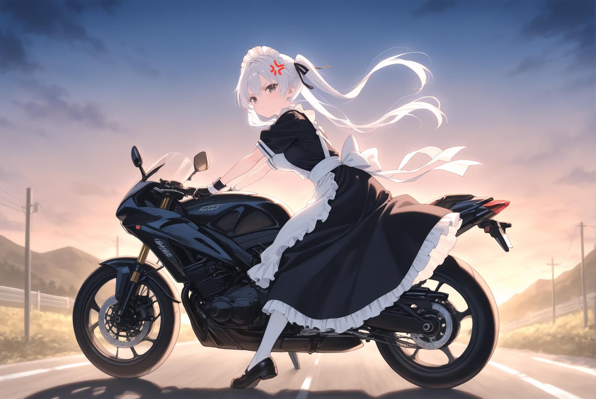 on motorcycle / バイク