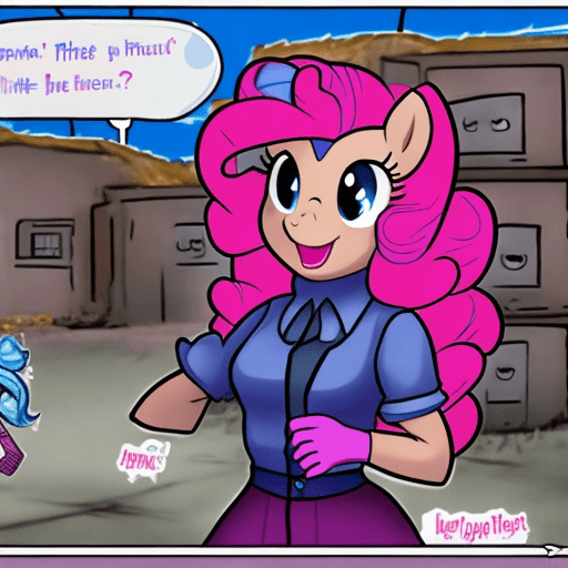 AI generated: pinkie pie establishes an anarchist country