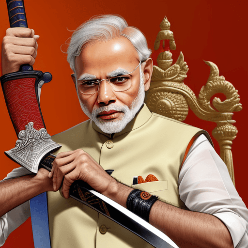 AI generated: narendra modi killed rahul gandhi with sword