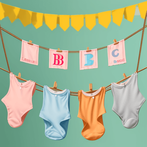 AI generated: Playful Blocks and Clothesline
Concept: A set of baby blocks spelling out the brand's initials or na...