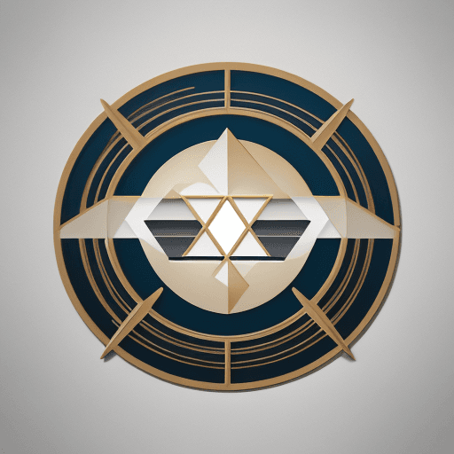 AI generated: A luxurious logo design for a high-end travel agency with minimalist and geometric elements and vibr...