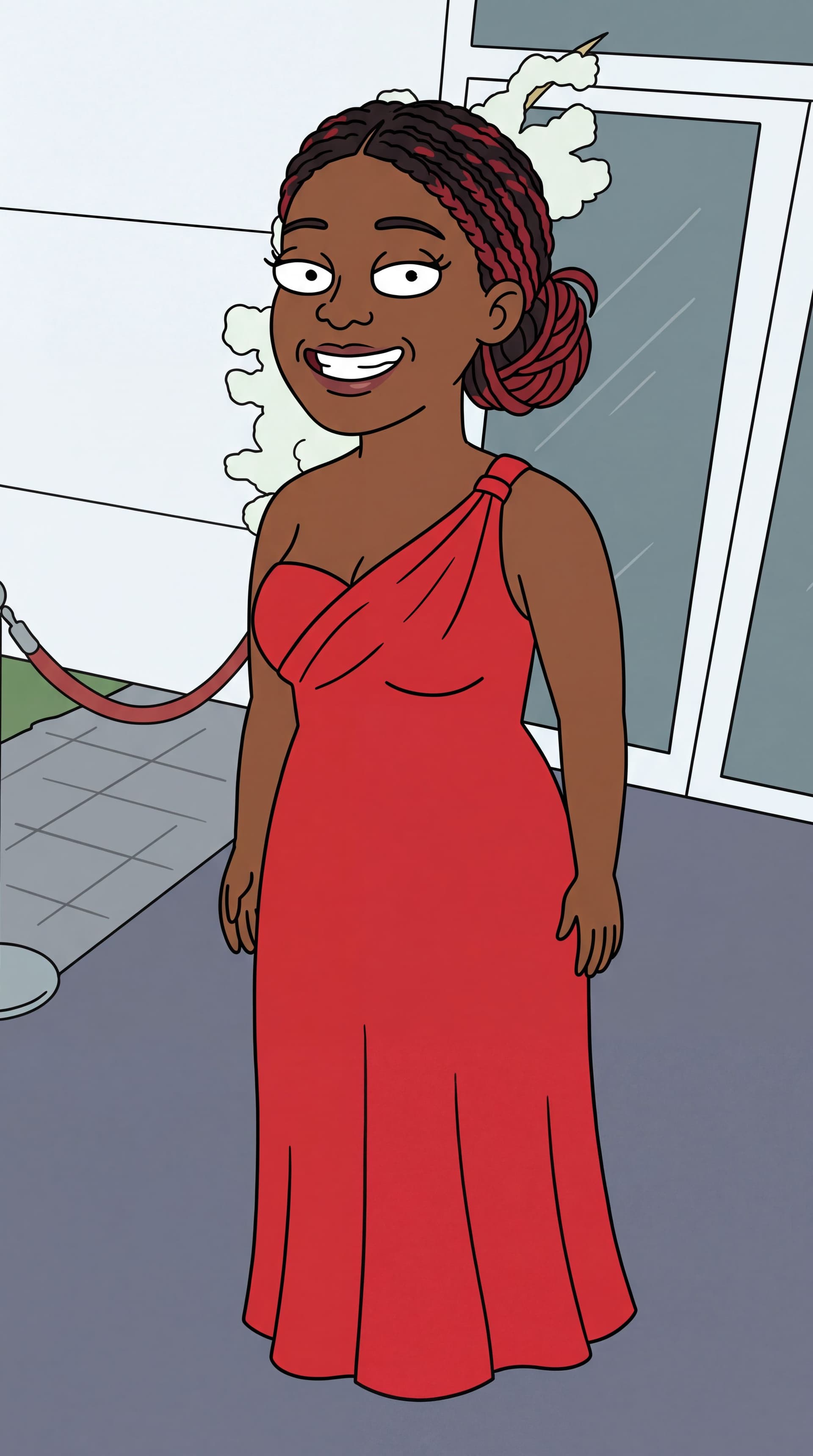 AI generated: https://promptbase.com/prompt/rick-and-morty-style-cartoon-characters-2 Create her into rick and mor...