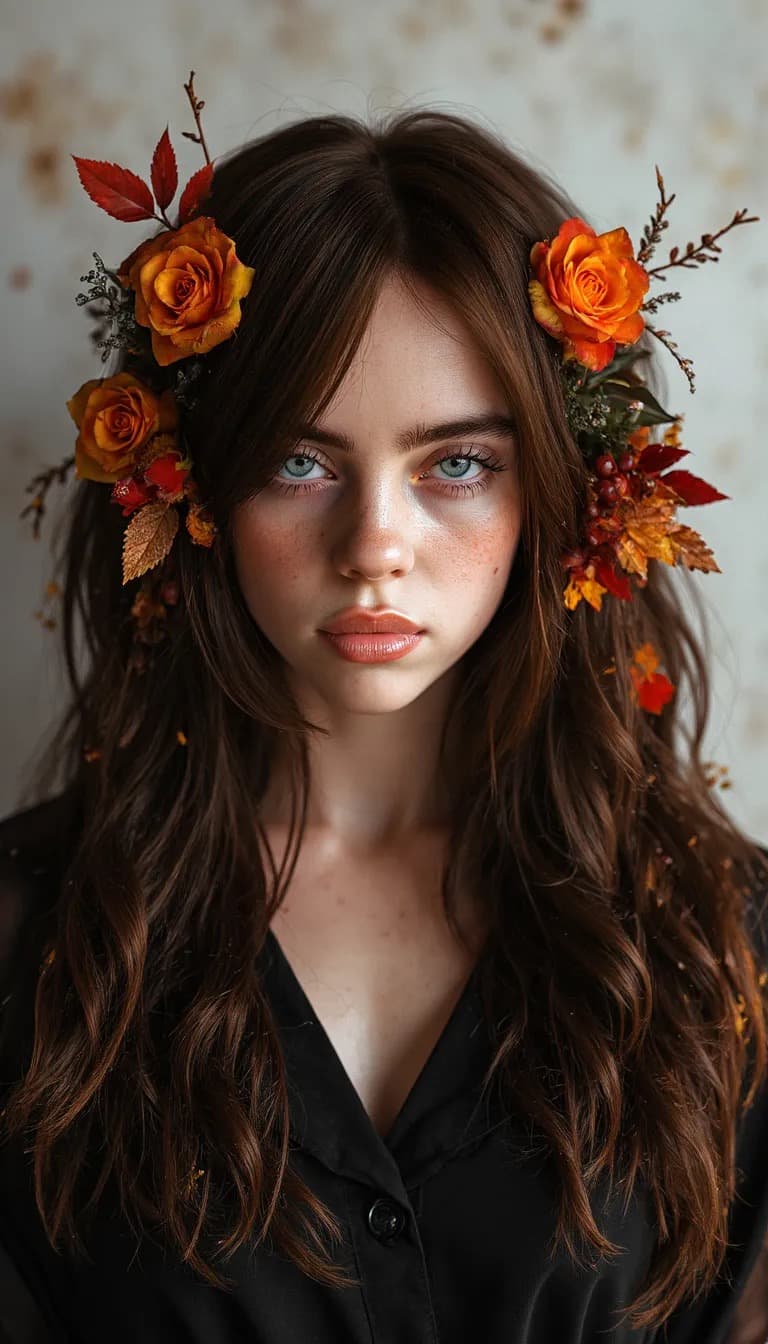 AI generated: An ultra-stylized and highly dramatic fashion editorial, rendered with a cinematic aesthetic. Shot o...