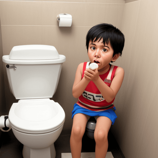 AI generated: skibidi toilet with luchly in mouth