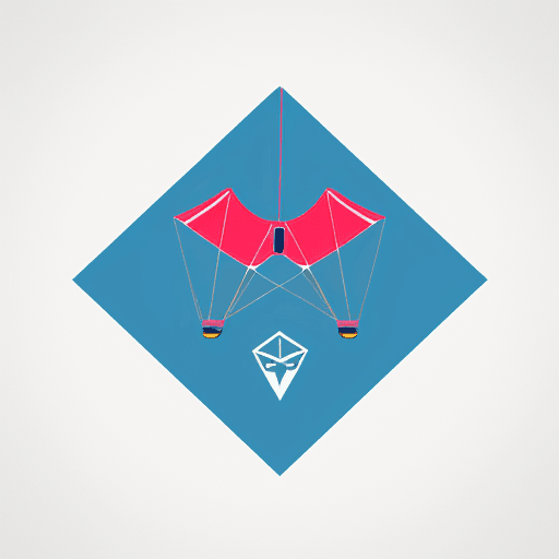 AI generated: kite shaped logo