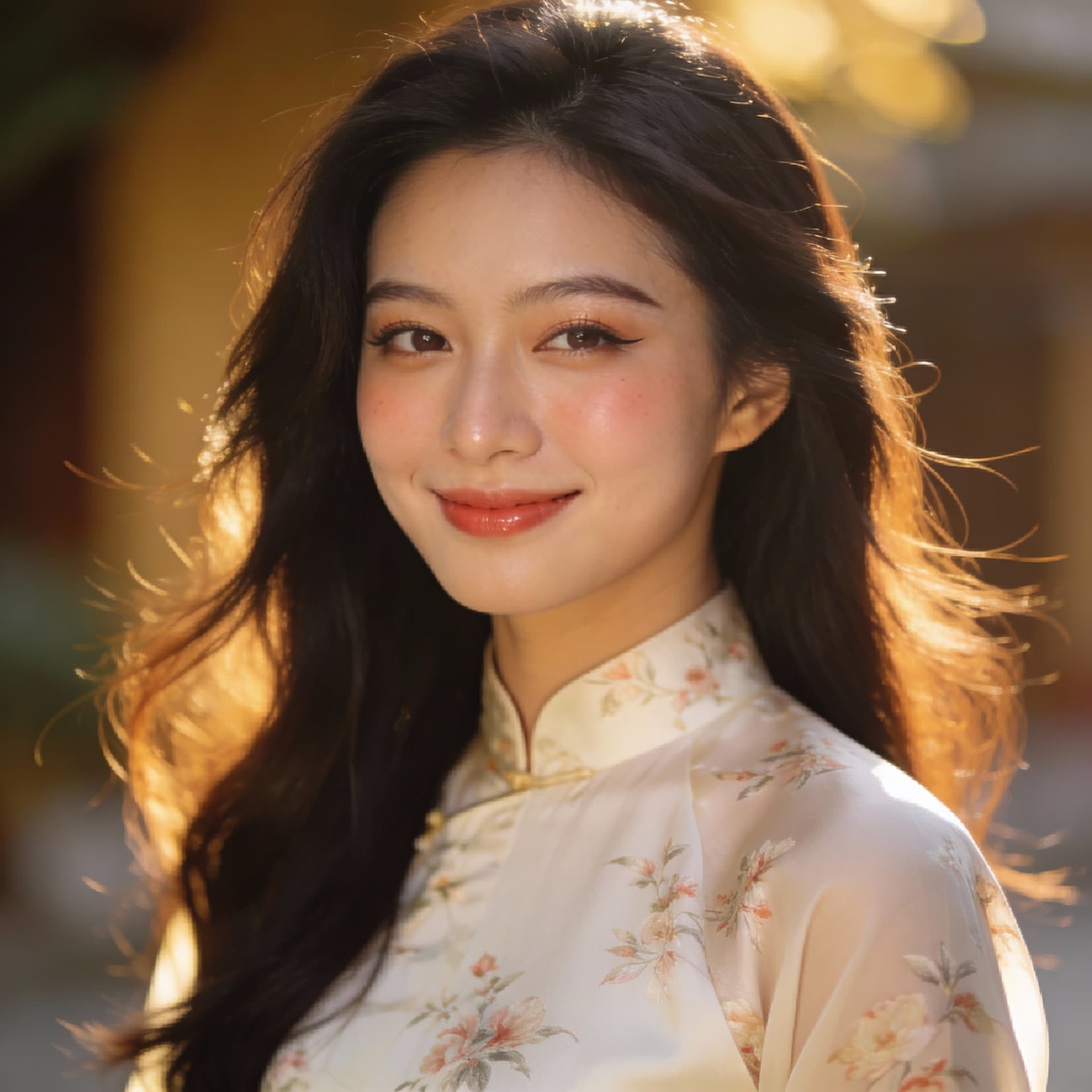 AI generated: charming, beautiful 22-year-old Vietnamese woman
