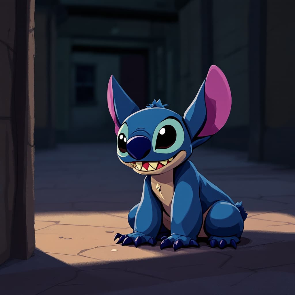 AI generated: Stitch,Leaning forward