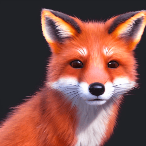 AI generated: portrait of the cutest red fox ever, fluffy, photorealistic, soft lighting, unreal engine --ar 3:4 -...