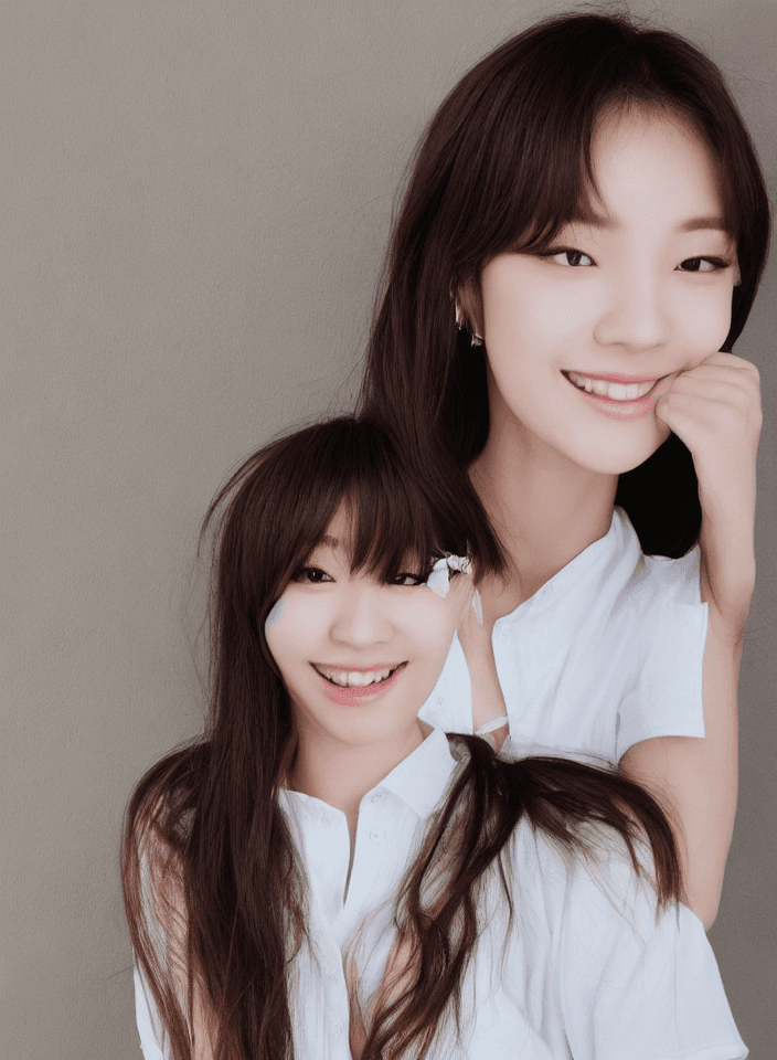 AI generated: Photo of a ultra realistic face, High resolution photography, 1 girl, The Korean female idol wore a ...