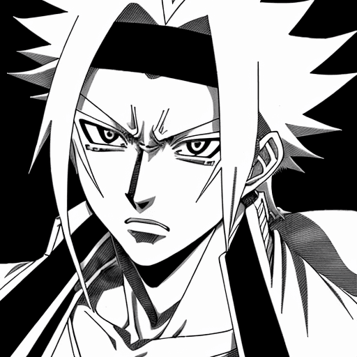 AI generated: Draw Inoue Orihimie from bleach in jojo bizzare adventure manga black and white artstyle