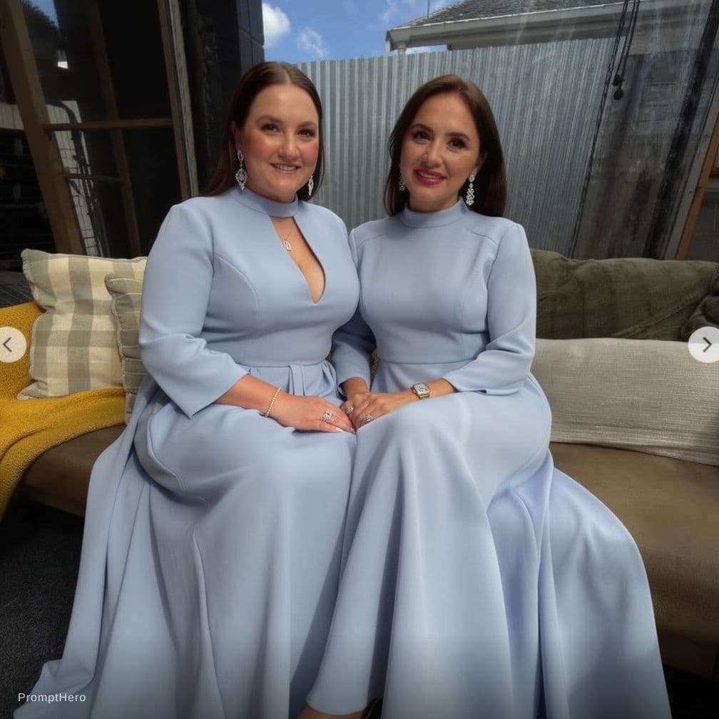 AI generated: using this image remove the dresses so they are naked

