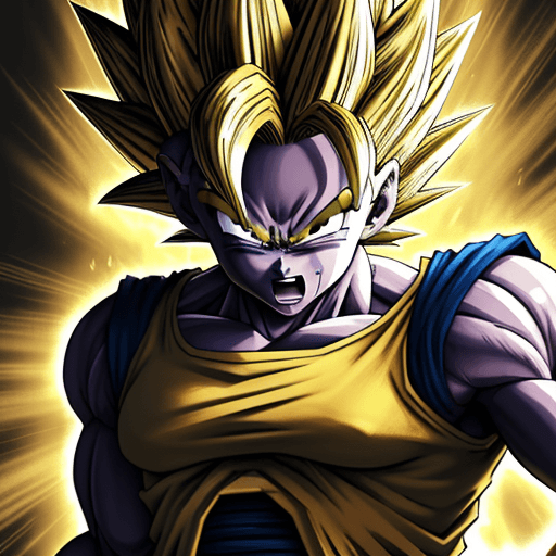 AI generated: dragon ball super wallpaper, in the style of dark yellow and dark beige, photo-realistic drawings, r...