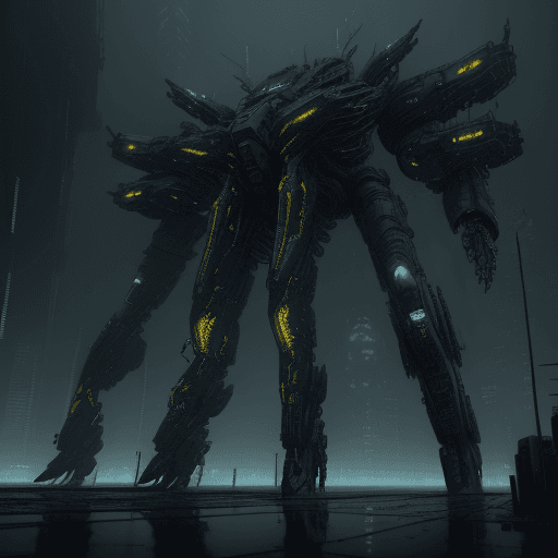 AI generated: rendering, complex, Tsutomu Nihei, future mechanical society, gigantic complex structures backdrop, ...
