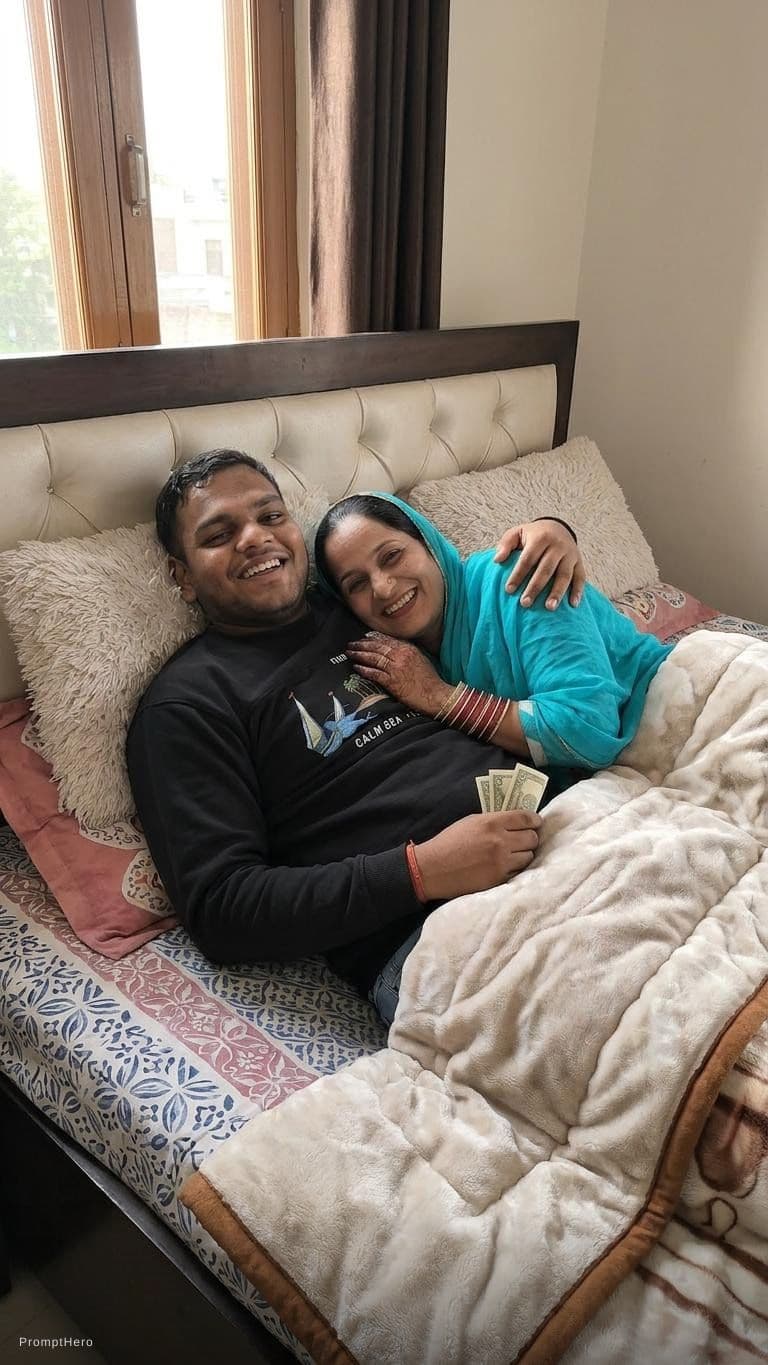 AI generated: couple  in bad