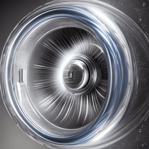 AI generated: High resolution photography hair dryer, metal trim, overlay patterns on transparent plastic parts, 8...
