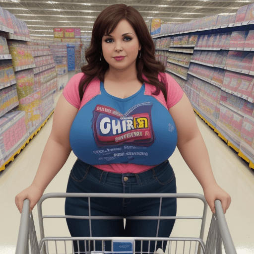 AI generated: wide woman walmart 
