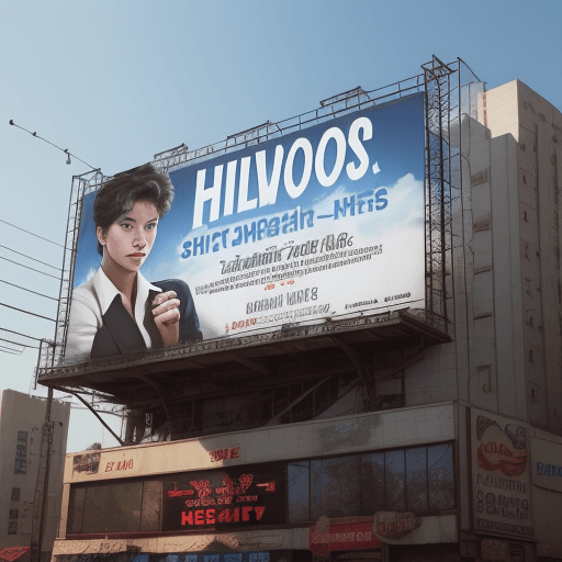 AI generated: A photorealistic billboard that mimics the Hollywood signboard with the text “JONASHOOTS.”