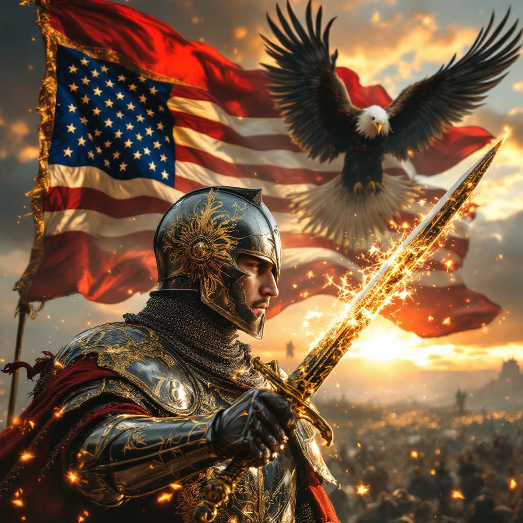 AI generated: A hyper-realistic, intricate detailed epic fantasy portrait of a medieval prince in full plate mail....