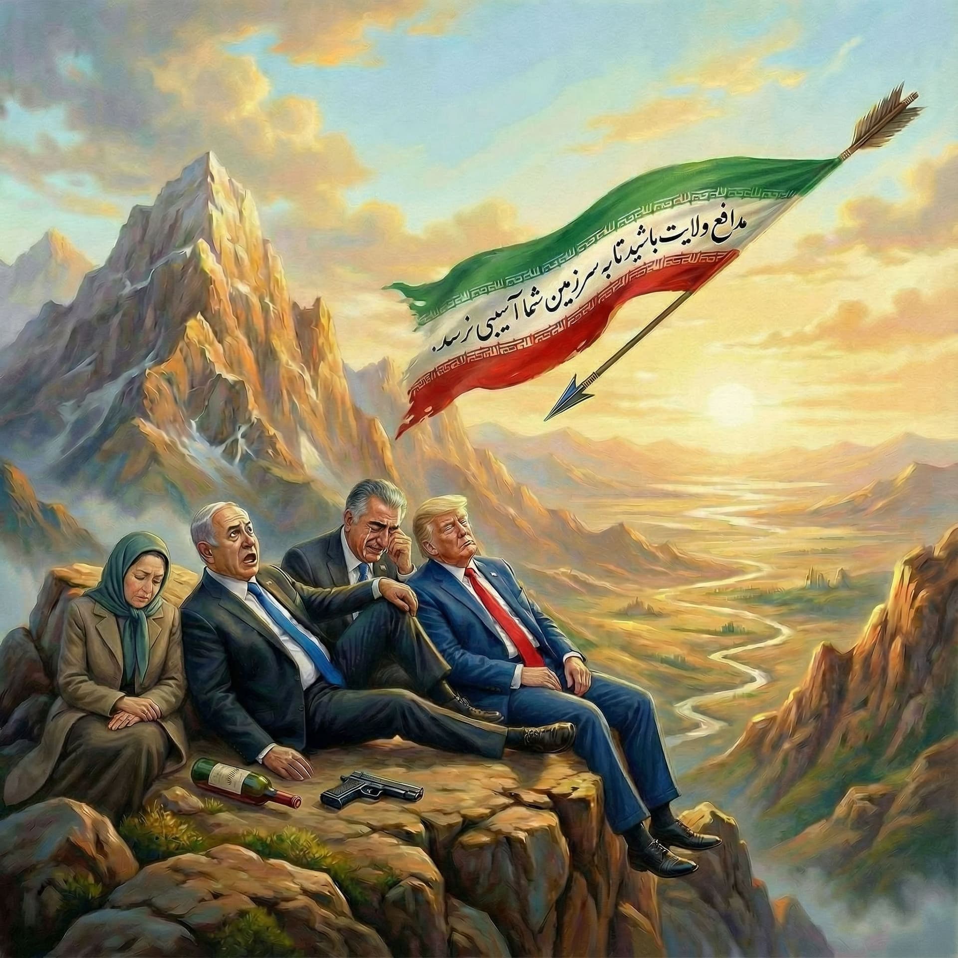 Nano Banana prompt: رضا پهلوی گریه کنان باشد