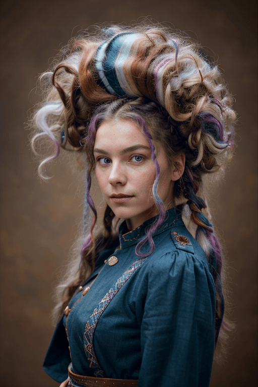 AI generated: 18yo girl, (art by Vincent Lefevre:0.8) and (Bettina Shaw-Lawrence:1.0) , photograph, Historical Wom...