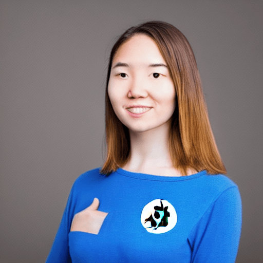 AI generated: bitcoin ambassador Portrait young woman 