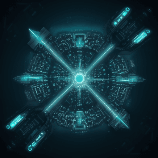 AI generated: bioluminescent futuristic city, birds eye view --ar 3:2 --chaos 100 --stylize 1000 --v 4 --q 2