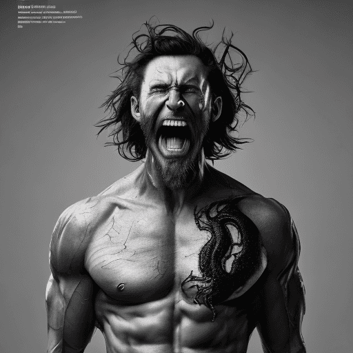 AI generated: Venom:: highly detailed, hyper realistic, photographic, wide angle lens:: in the style of Richard Av...