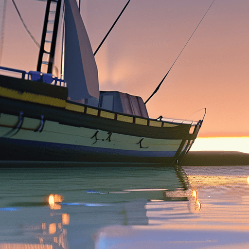 AI generated: Photo of a ultra realistic sailing ship, dramatic light, pale sunrise, cinematic lighting, battered,...